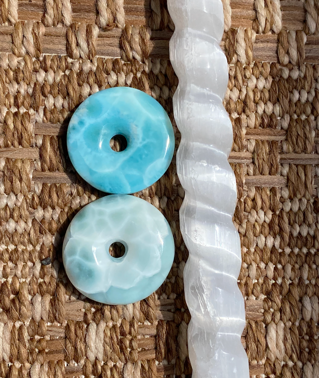 Larimar Donut Healing Crystal - small