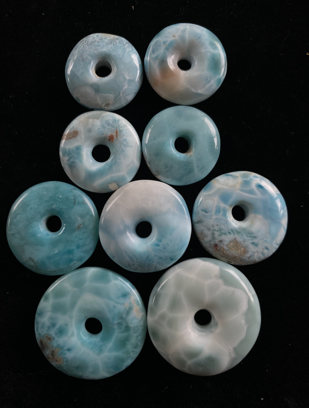 Larimar Donut Healing Crystal - small