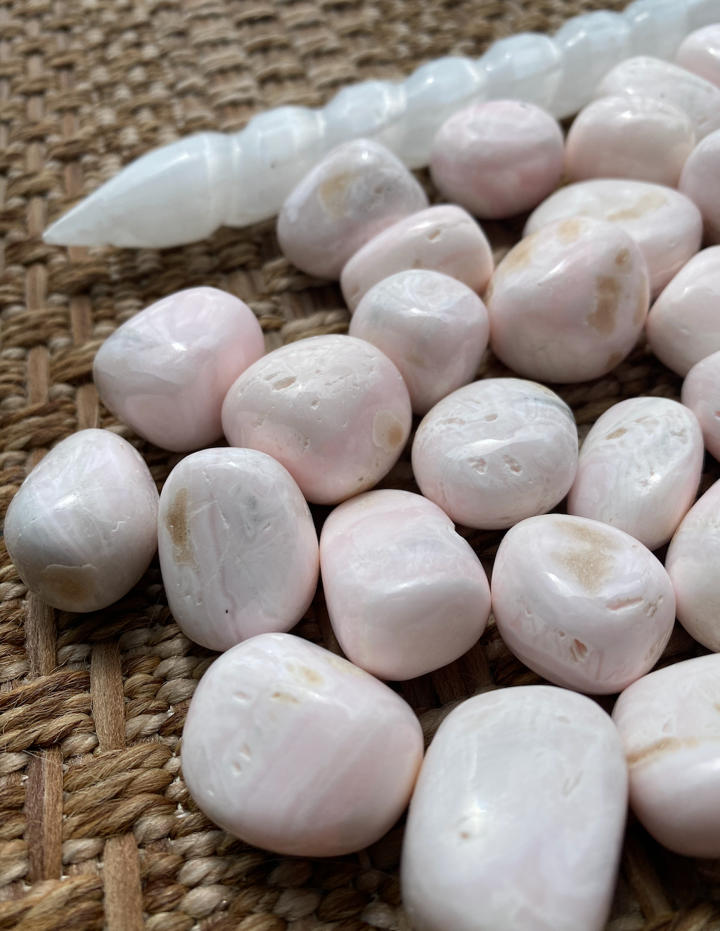 Mangano (Pink) Calcite Tumble Stone