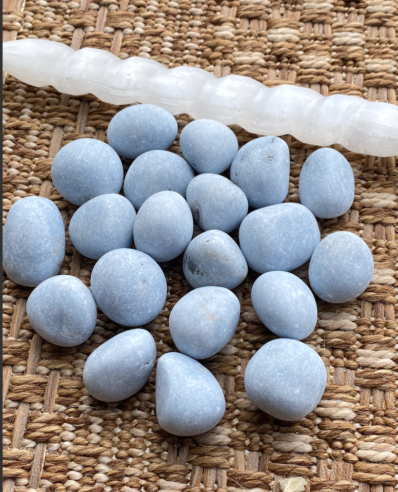 Angelite Unpolished Stones - medium