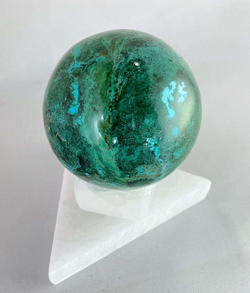 Chrysocolla Sphere – Crystal Healing Collective