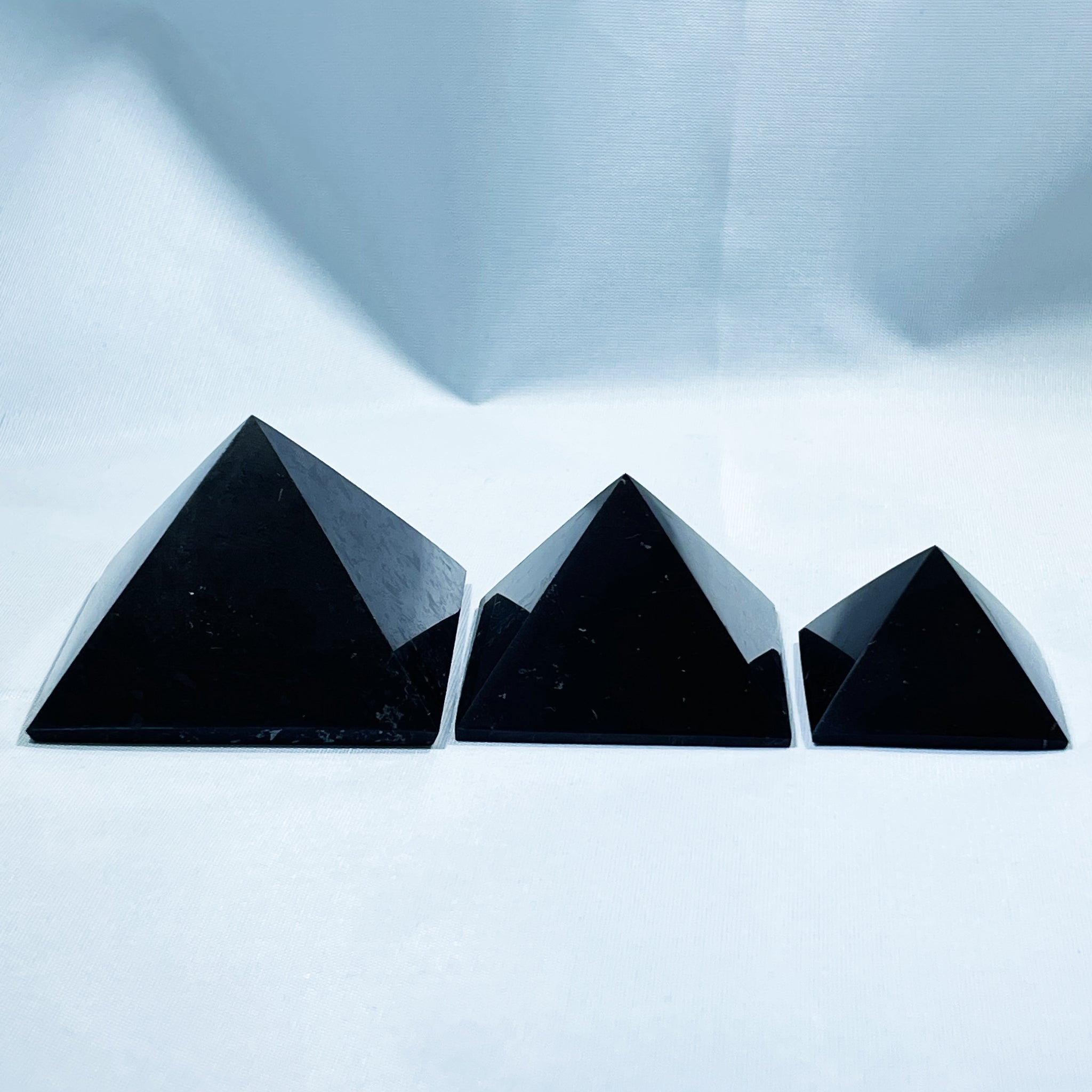 Shungite Pyramid - Hand Carved