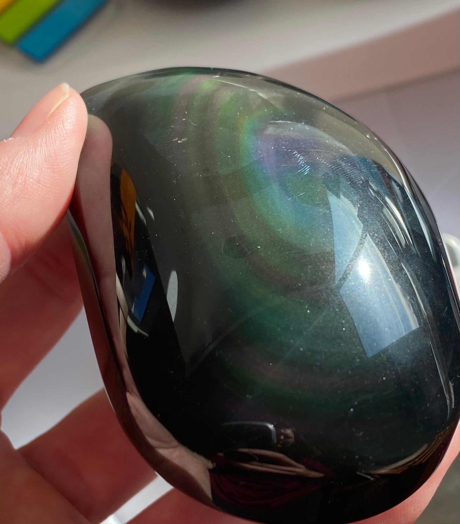 Rainbow Obsidian Palm Stones