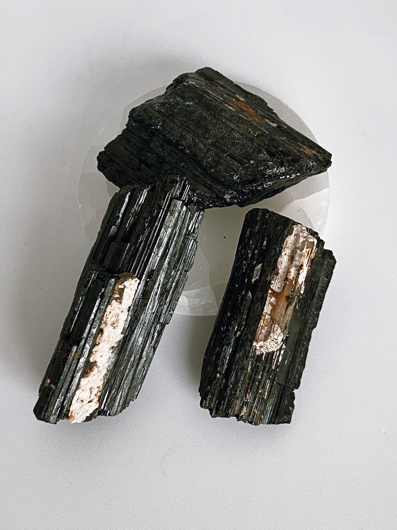 Raw Brazilian Black Tourmaline Logs