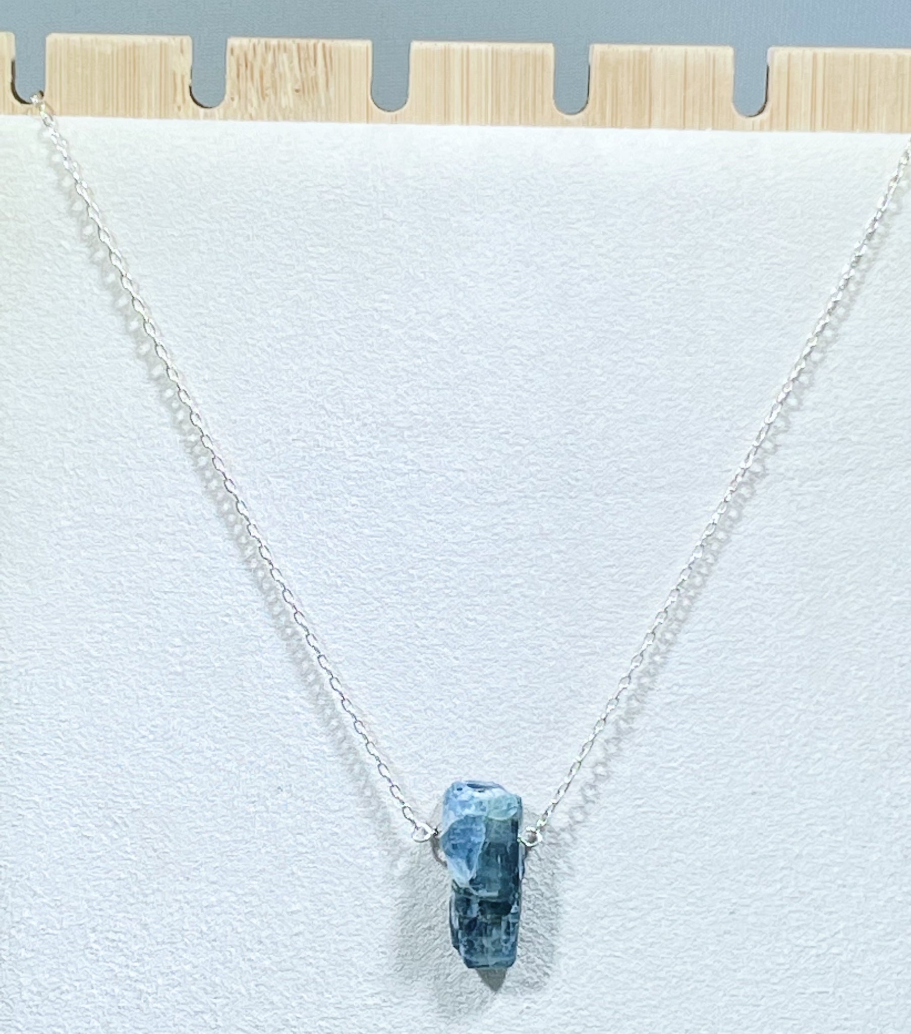 Kyanite Pendant Necklace with Sterling Silver