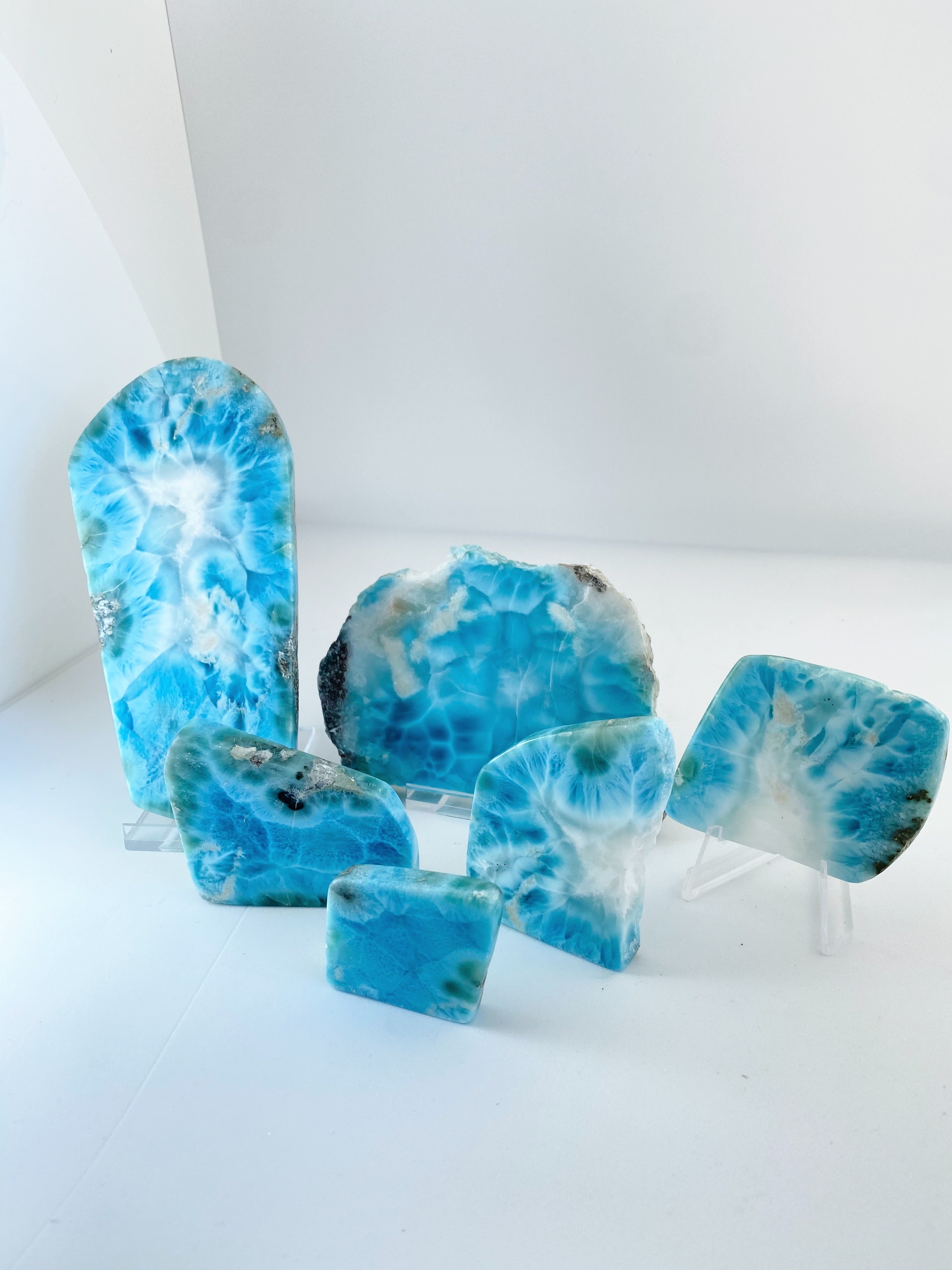 ◯larimar◯ Larimar AAAA Collectors Display Stones – Crystal Healing